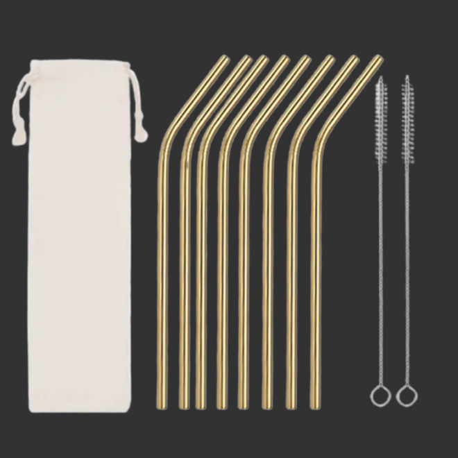 Stainless Steel Straw Set 10 straws