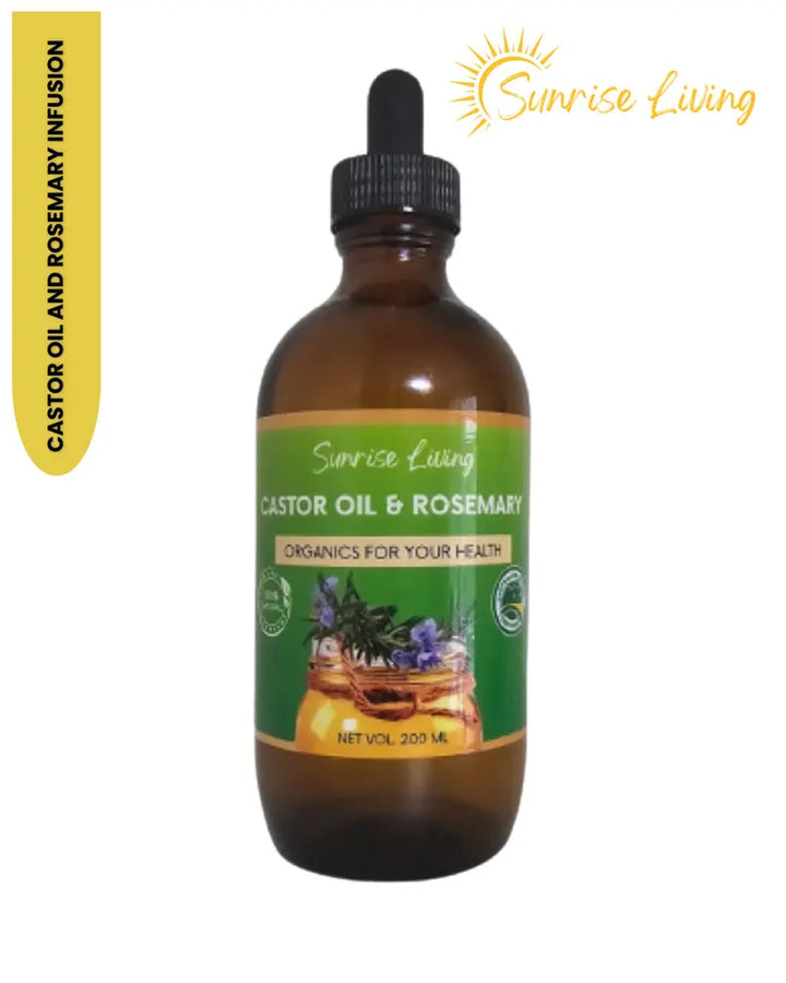 CASTOR OIL, ROSEMARY COMBO 100 % PURE, NATURAL & ORGANIC